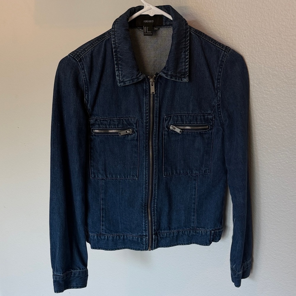 Forever 21 Dark Blue Jean Jacket